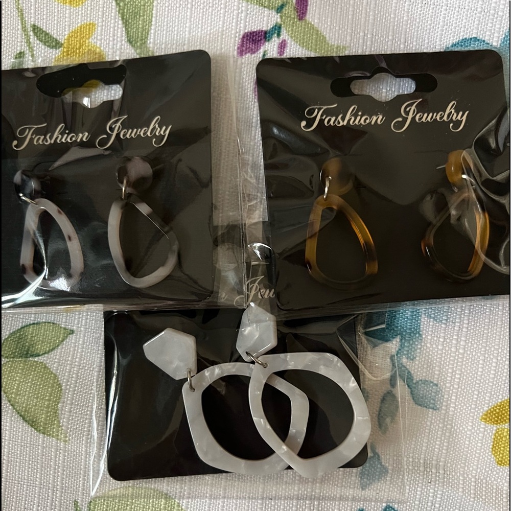 Fashion Earrings 3 Pair